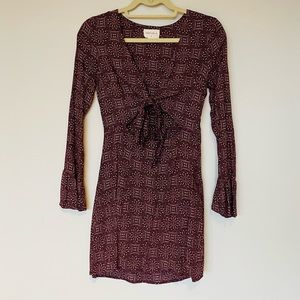 Vestique Long-Sleeved Mini Dress, Size S,